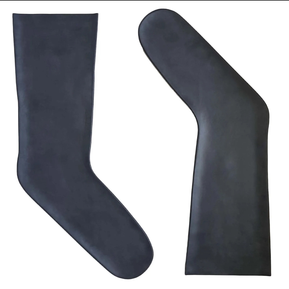 Latex Socken schwarz kurz
