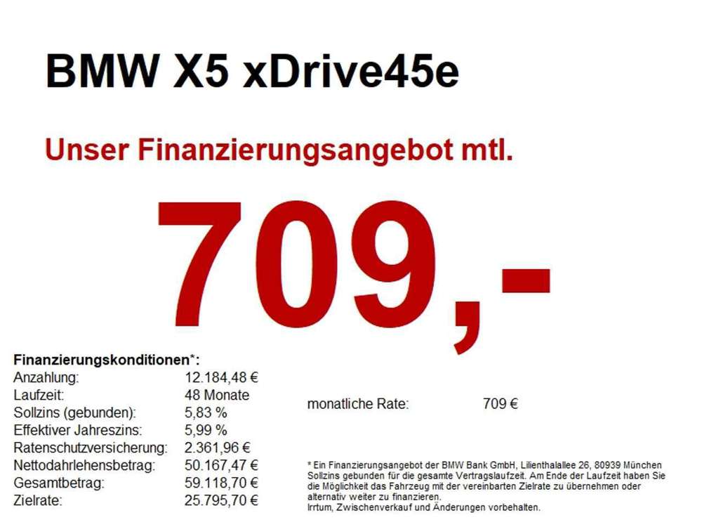 BMW X5 xDrive45e M Sportpaket LASER HUD ACC AHK 360°