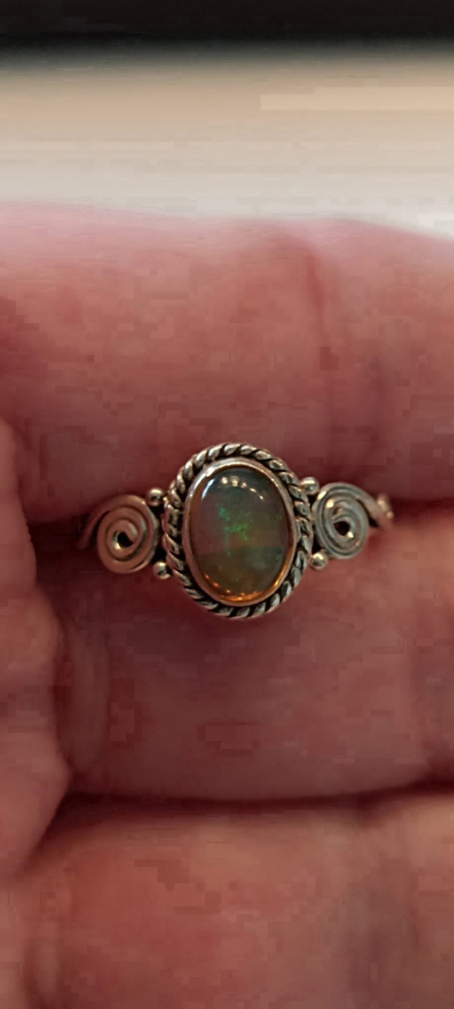 925 Silber-Opal-Ring