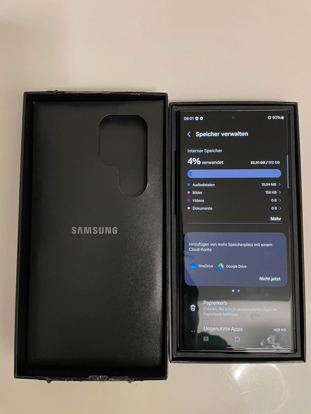 Samsung Galaxy S23 Ultra 512 GB in der Farbe Schwarz