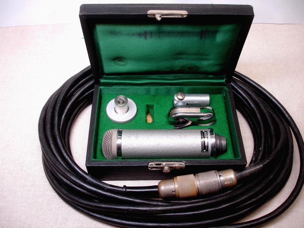  Neumann Gefell Flaschenmikrofon CMV 551 im Etui mit orig Anschlußleitung, selten