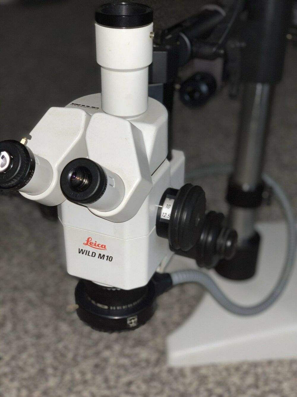 WILD Heerbrugg M10 Stereo Mikroskop Leica Fototubus