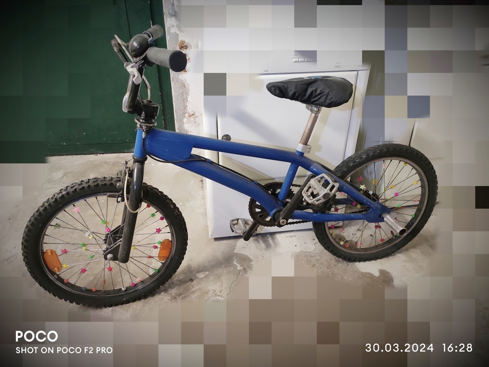 BMX 20" Fahrrad, blau f. Kinder