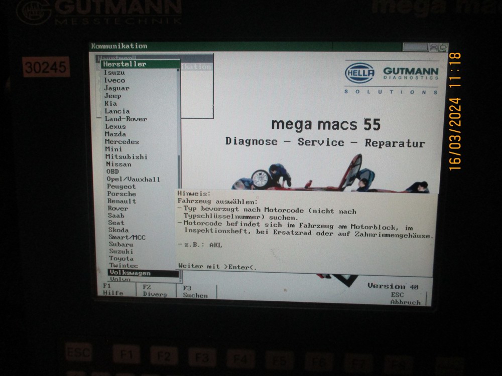 Tester Mega Macs 55