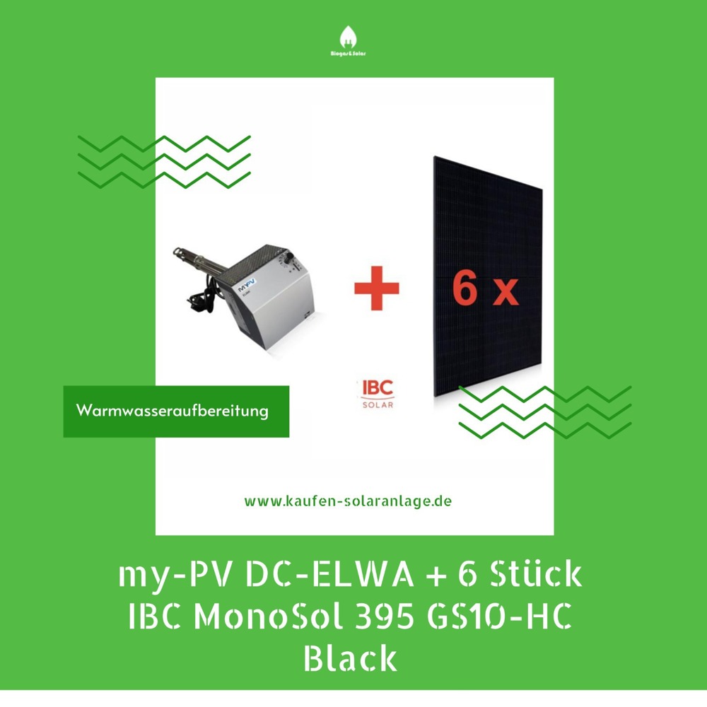 Warmwasseraufbereitung - my-PV DC-ELWA + 6 Stück IBC MonoSol 395