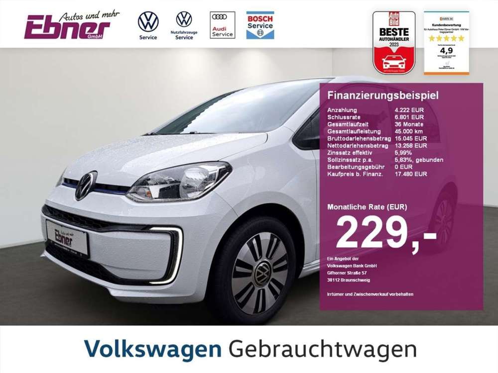 Volkswagen up! E-UP UNITED CCS+KAMERA+GRA+SITZHZG+DAB+ALU!