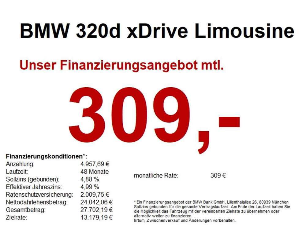 BMW 320 d xDrive Limousine STANDH. LASER ACC HUD 360°