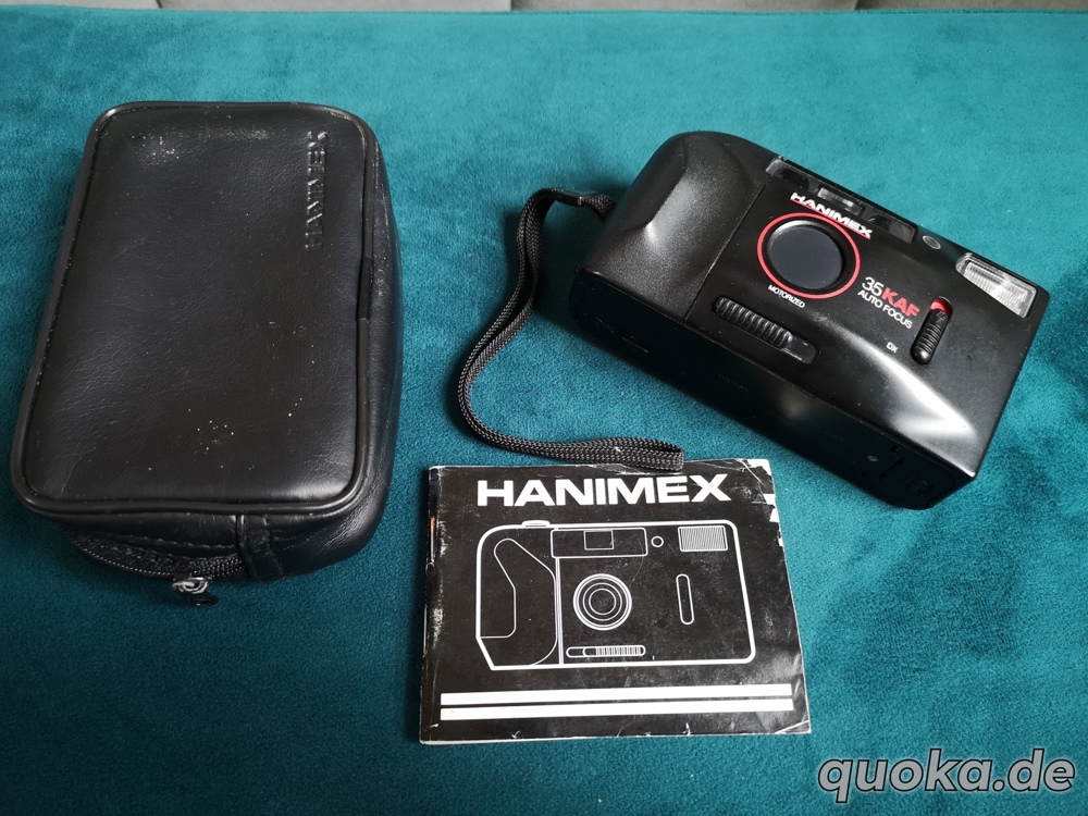 Vintage Analog Kamera HANIMEX 35KAF Auto Focus mit Tasche