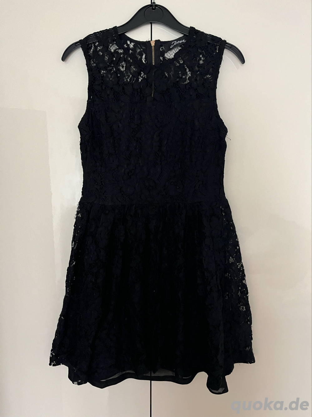 Damen Kleid Größe M schwarz mit Spitze Sommerkleid 