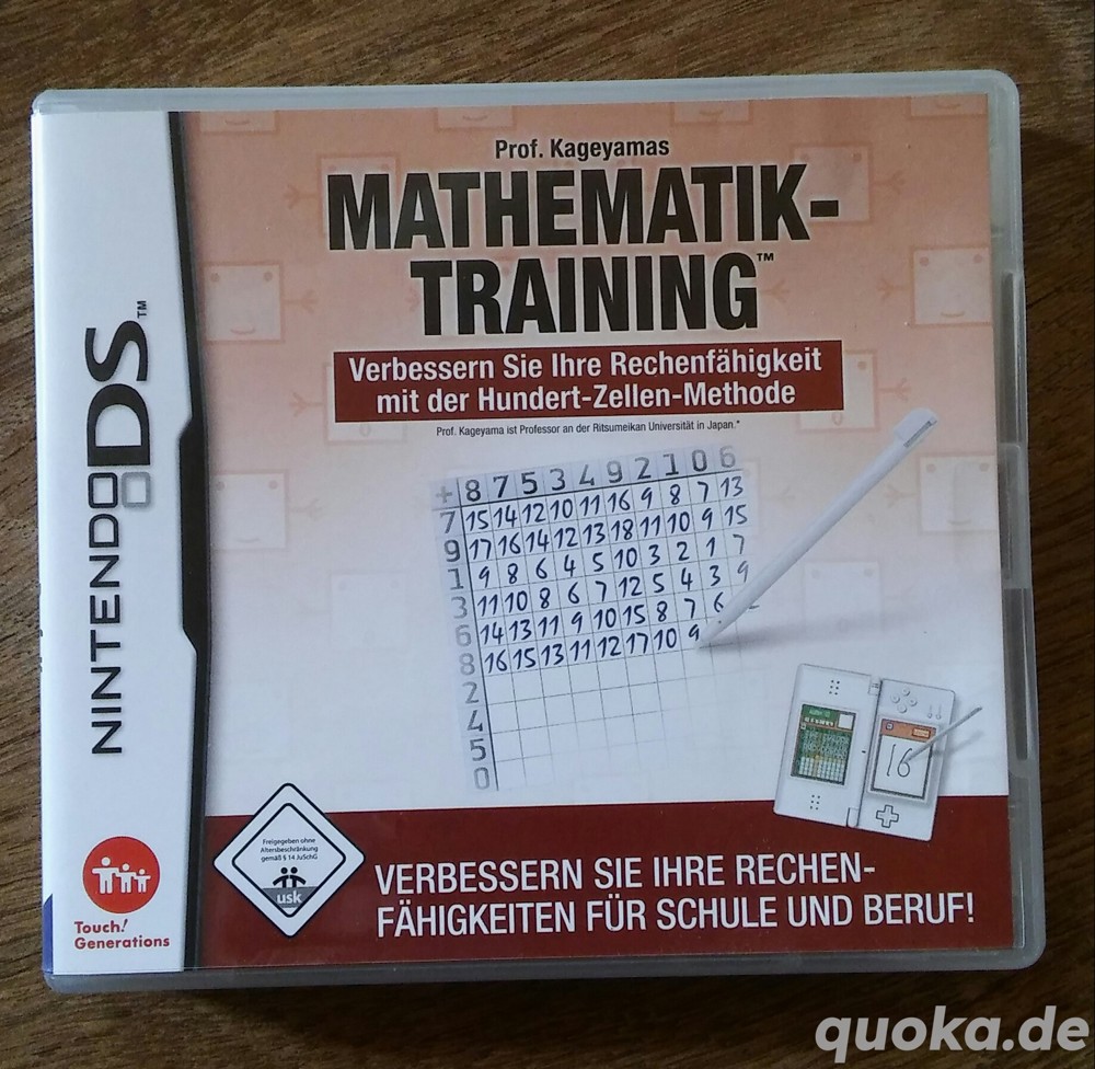 Nintendo DS Spiel Mathematik Training Professor Kageyama