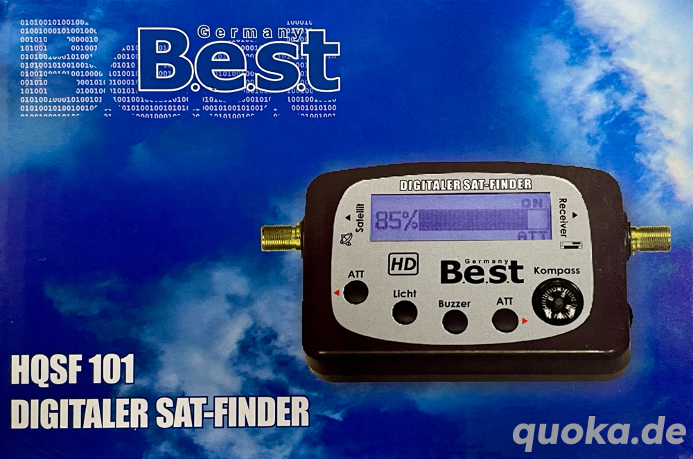 Best HQSF 101 Digital TV SAT Finder Signalfinder LCD Display Full HD 3D Kompass