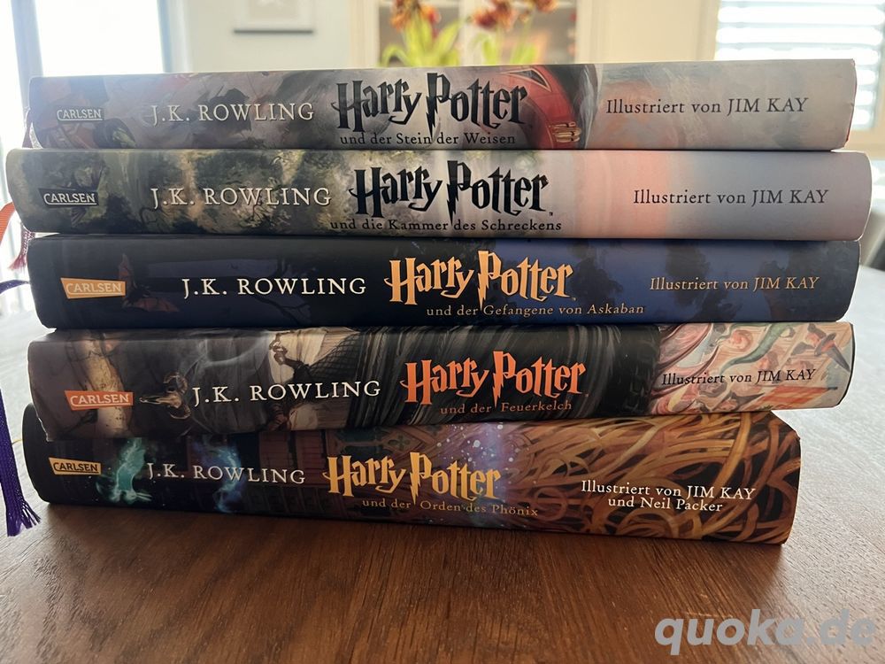 Harry Potter farbig illustrierte Schmuckausgaben 1-5