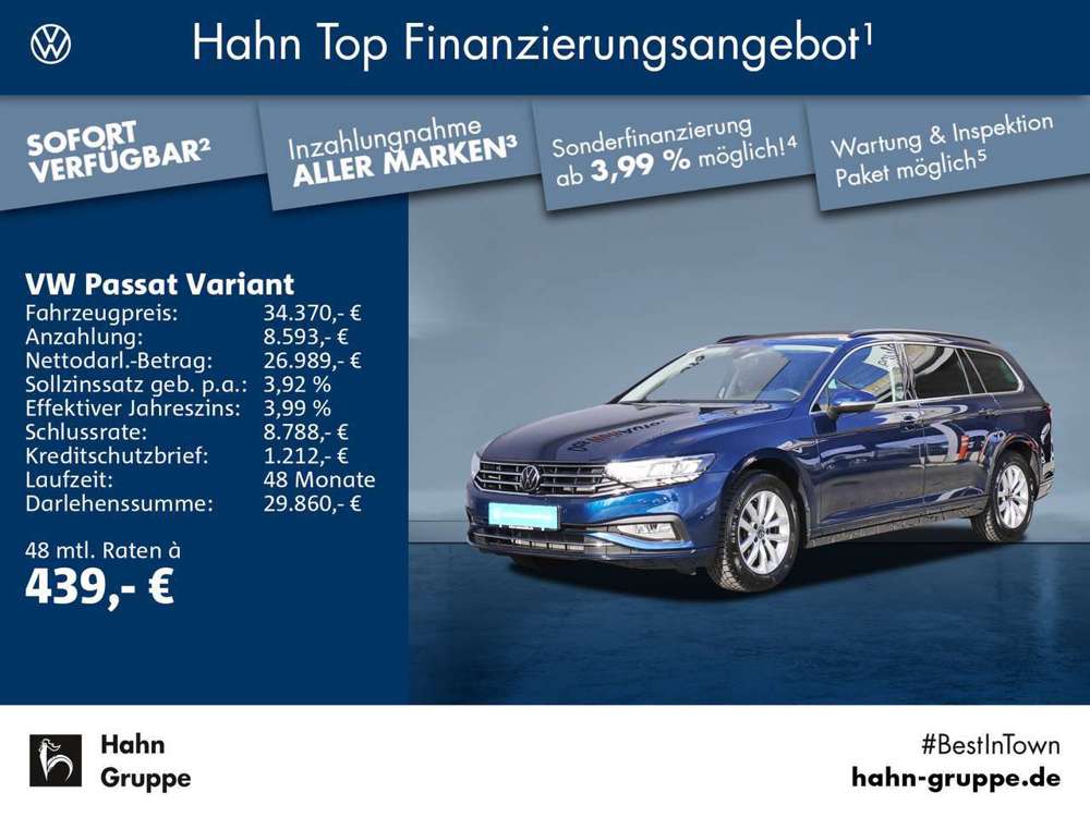 Volkswagen Passat Variant 2.0TDI DSG Business AHK Navi App-