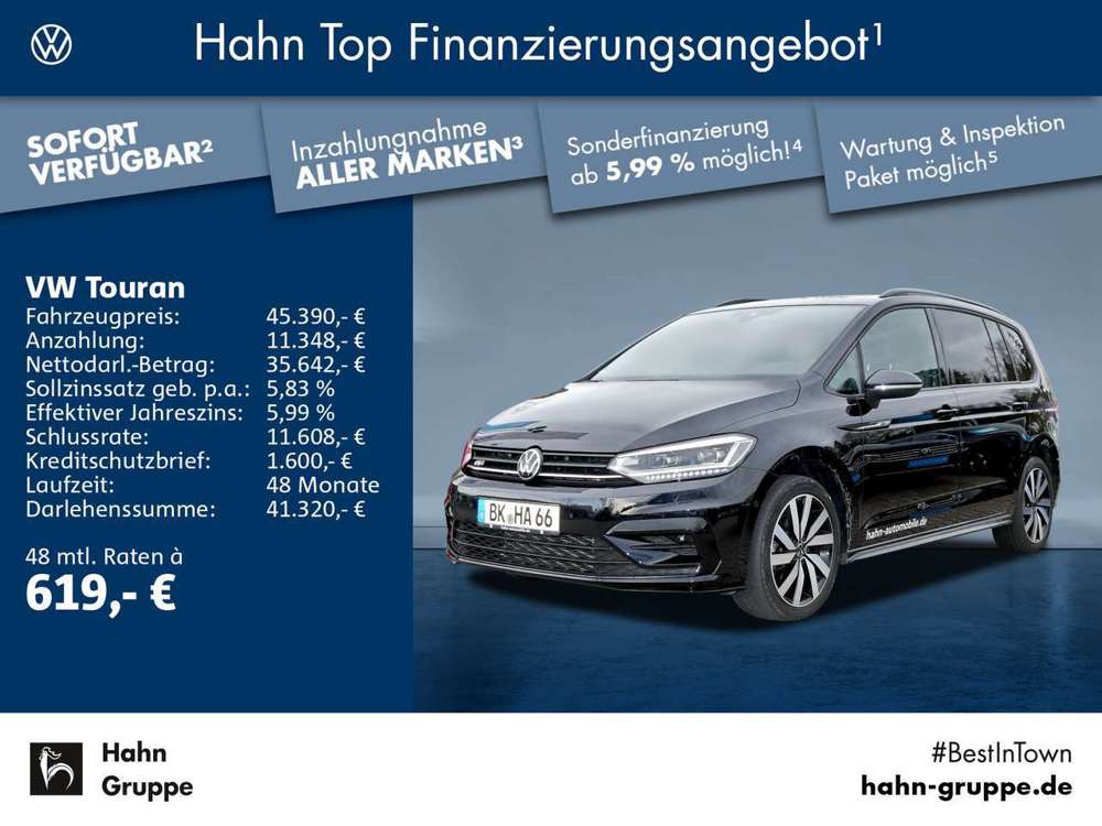 Volkswagen Touran 2.0TDI DSG Highl R-Line AHK Standh Pano D