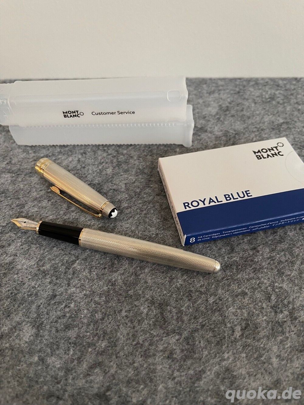  1 Stück Montblanc Füller Meisterstück silber Solitaire, Inspektion im April 2023