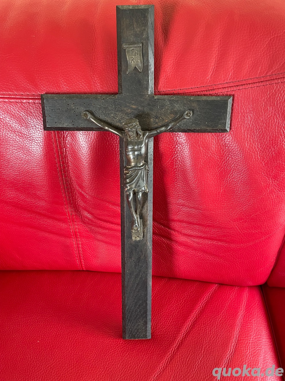 Kruzifixe  mit Balkensepp 3 Stück , Holz - Metall
