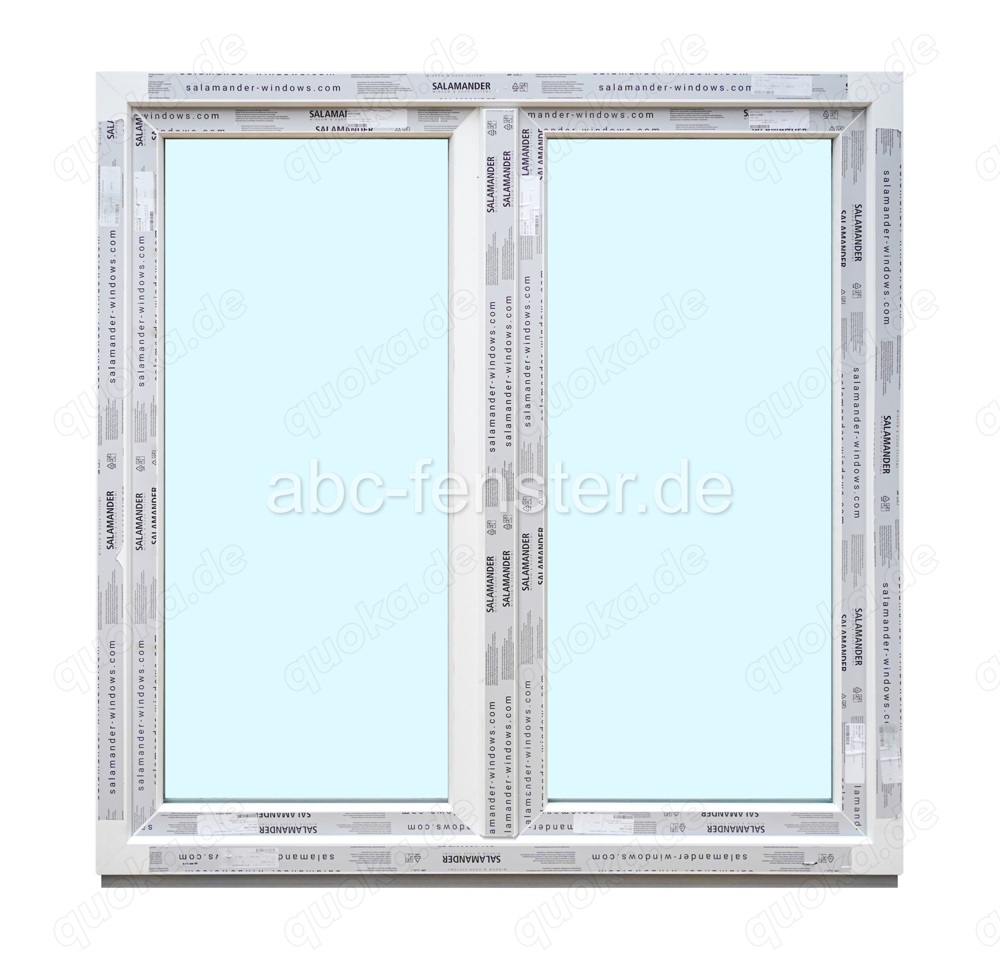 Kunststofffenster, neu auf Lager abholbar 140x140 cm 2-flg.
