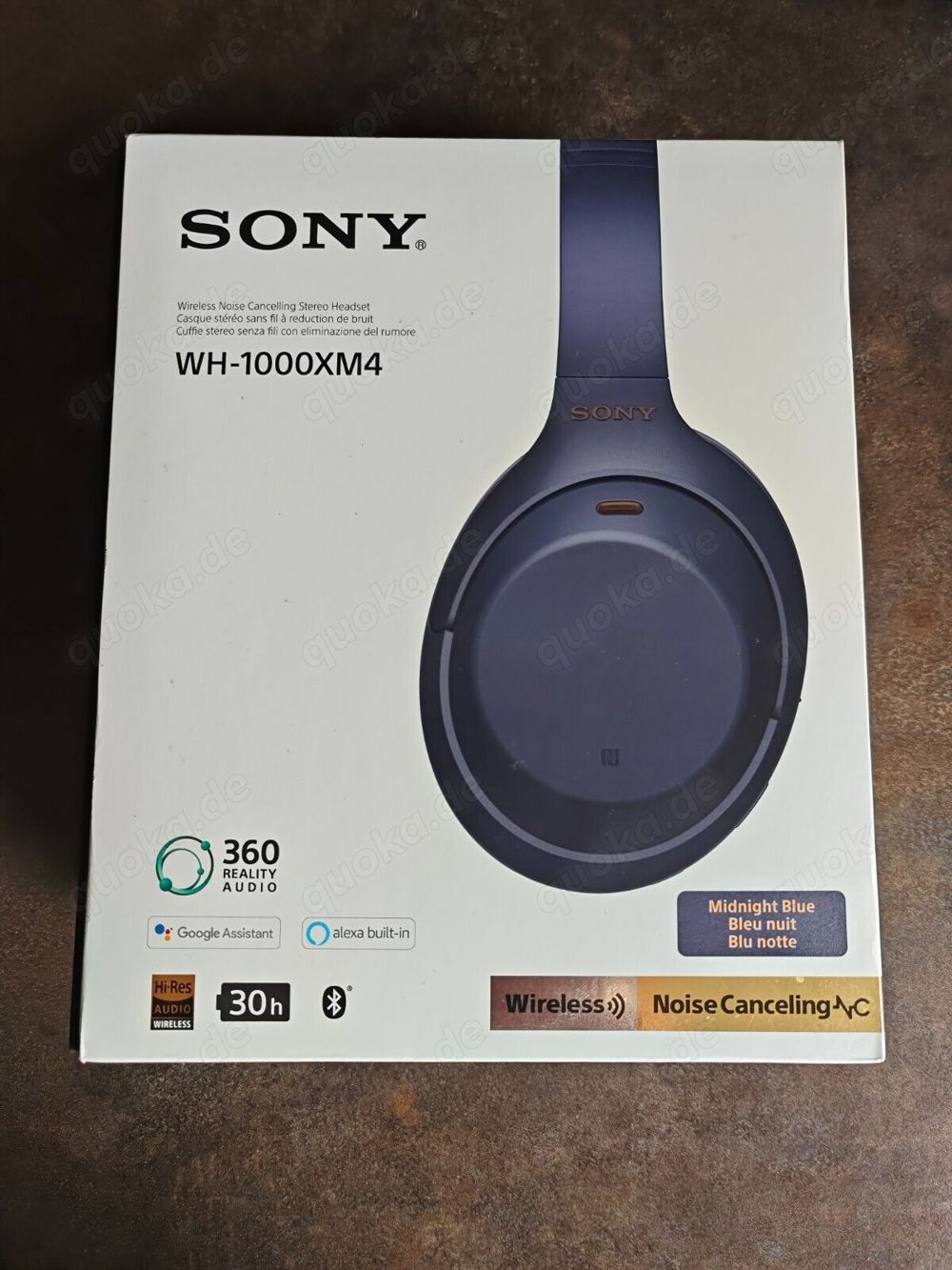 Sony WH-1000XM4 Kabellose Noise Cancelling Kopfhörer Schwarz