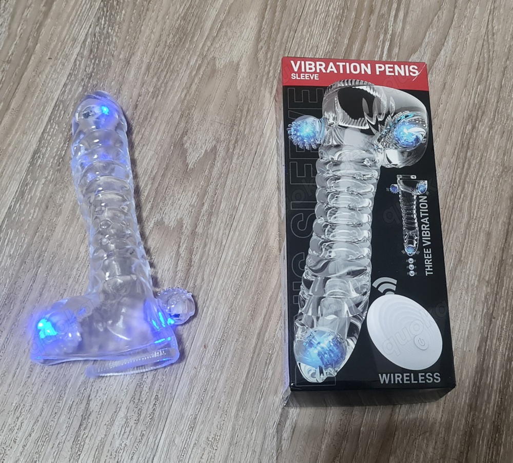 Penisverlängerung Penishülle Vibrator  Sex Spielzeug NEU