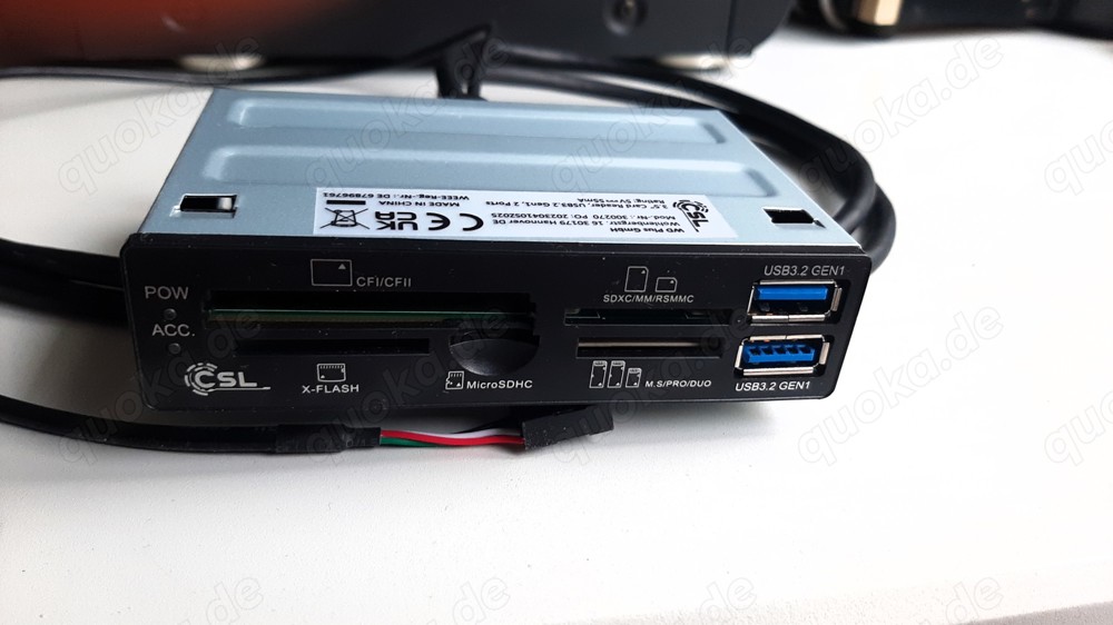 Kartenleser 3,5 Zoll intern PC