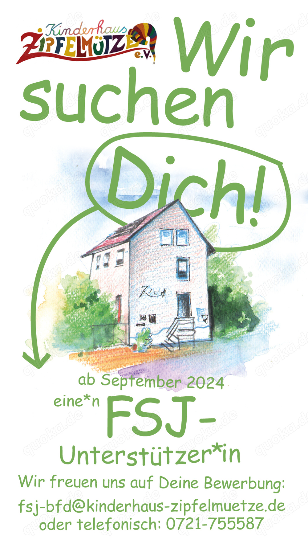 FSJ (m w d) im Kinderhaus Zipfelmütze ab September 2024