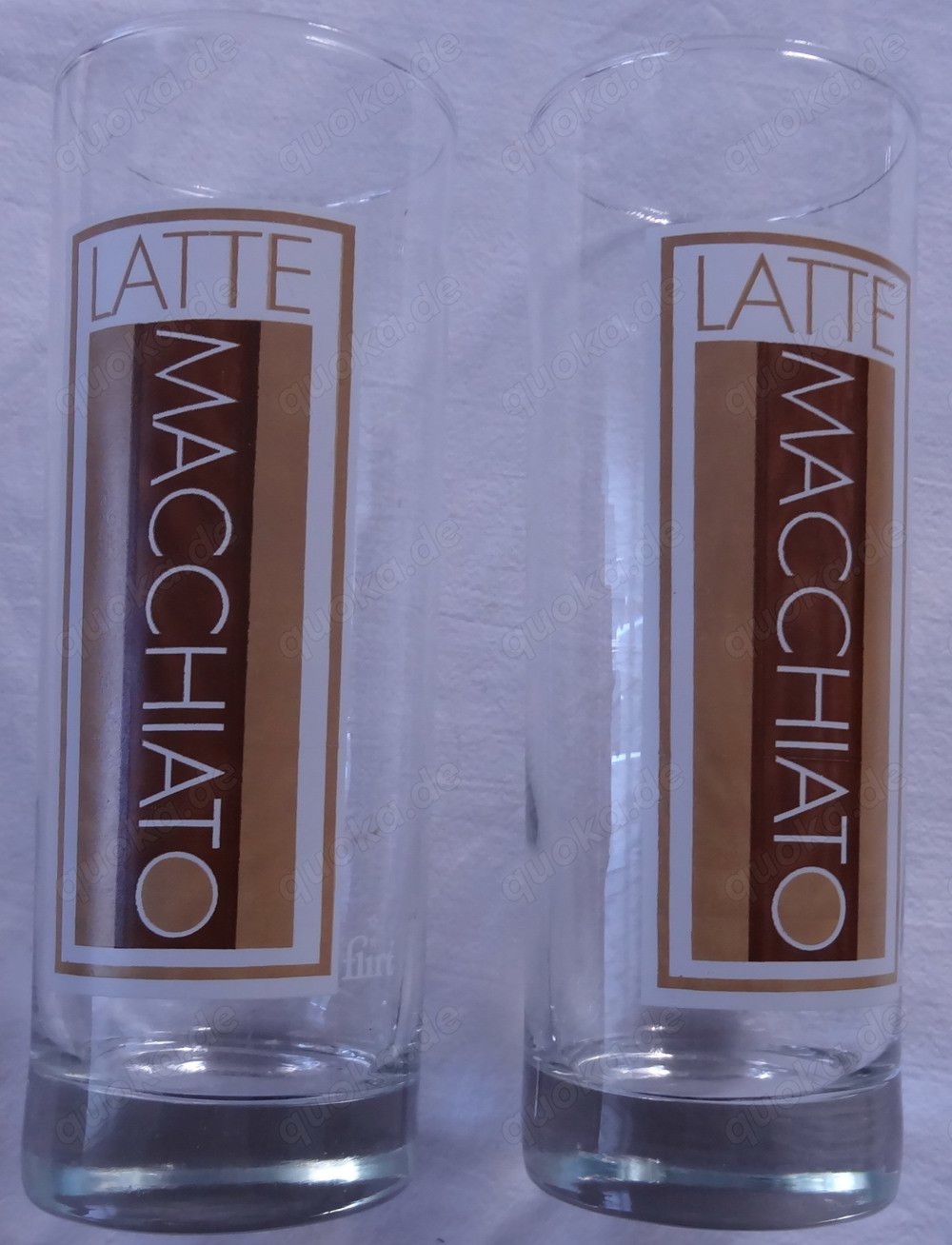 H Flirt Longdrink   Latte Macchiato Glas 2 Gläser kaum benutzt einwandfrei erhalten Trinkglas 