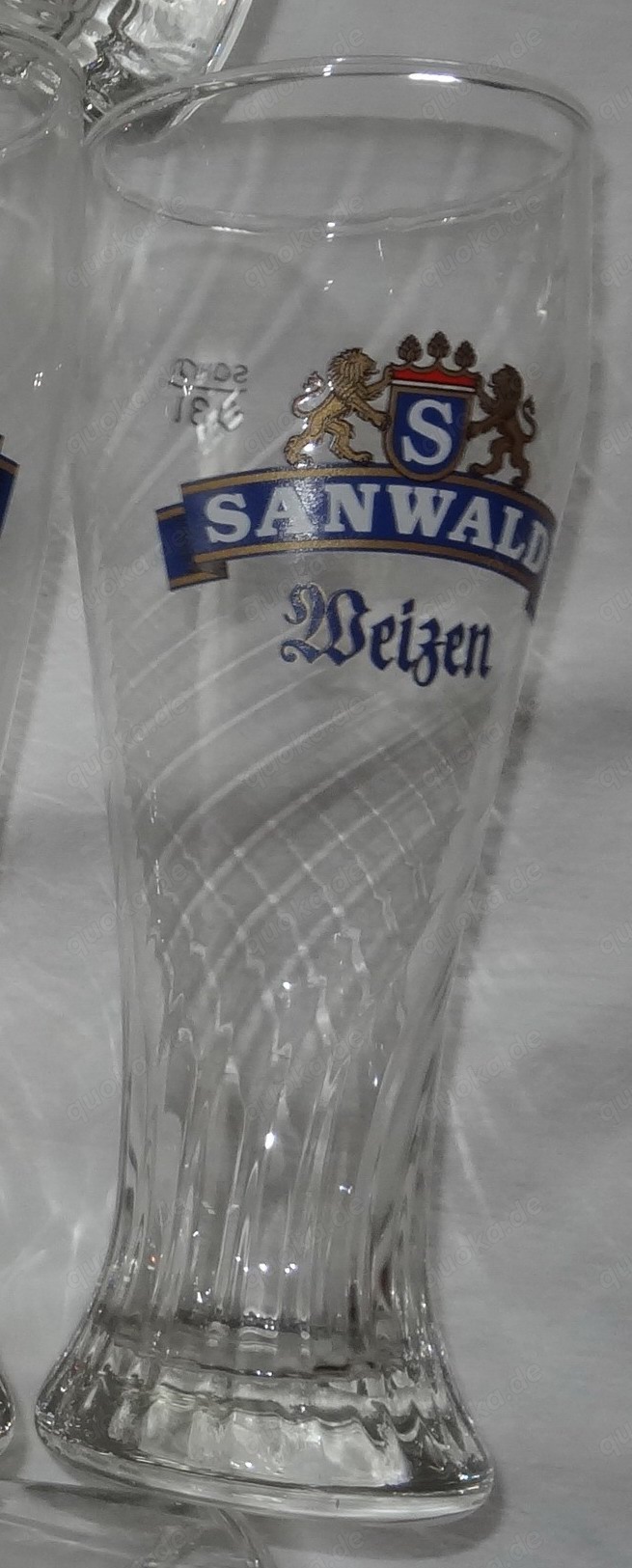 HF Sahm Weizenbierglas Achensee 0,3 Sanwald Weizen kaum benutzt sehr gut erhalten Glas Trinkglas Bie