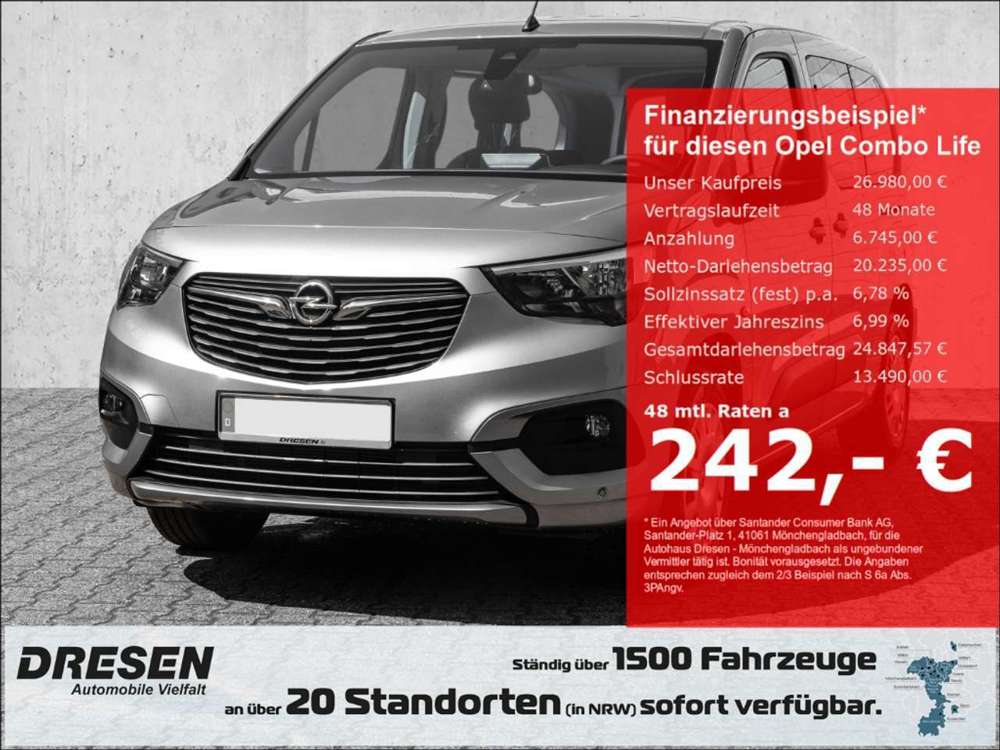 Opel Combo Life Elegance DAB SHZ LenkradHZG Sicht-Pak Winter-PAk P