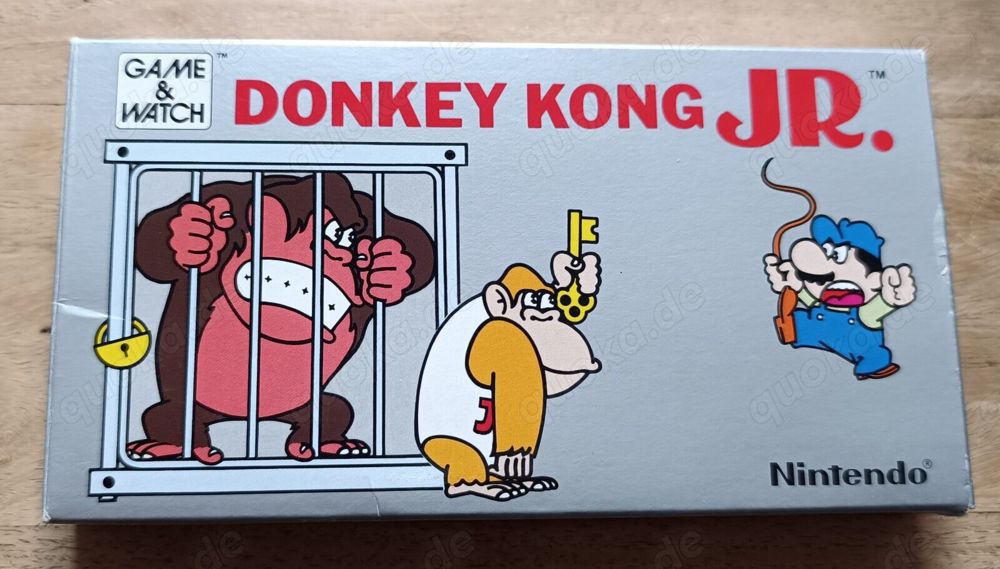 donkey kong jr. nintendo game & watch ovp cib - like new mint best on ebay ever