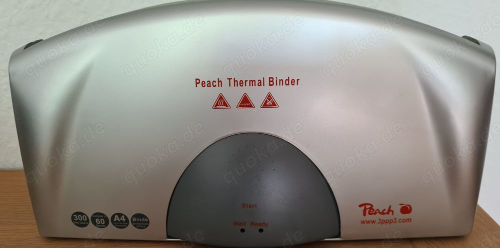 Peach Thermal Binder PB200-61 inkl. Zubehör_neuwertig