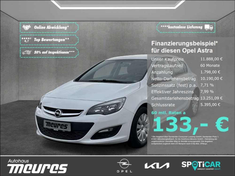 Opel Astra J 1.4 Turbo PDC Klima Freisprech USB MP3 eFH