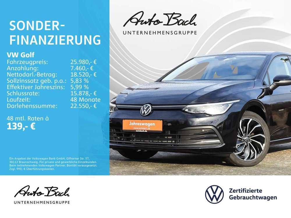 Volkswagen Golf VIII 1.5 TSI "ACTIVE" Navi LED ACC EPH Digi