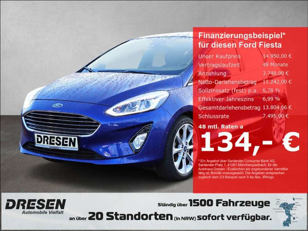 Ford Fiesta 1.0 EcoBoost Titanium 100PS 7 Klima/Navigation/Win