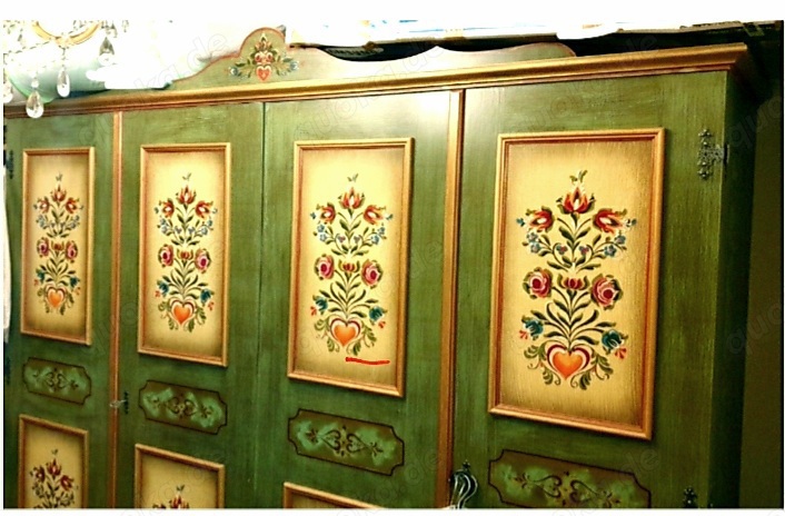 VOGLAUER LandhausSchlafzimmer handbemalt antik.Landhausstil