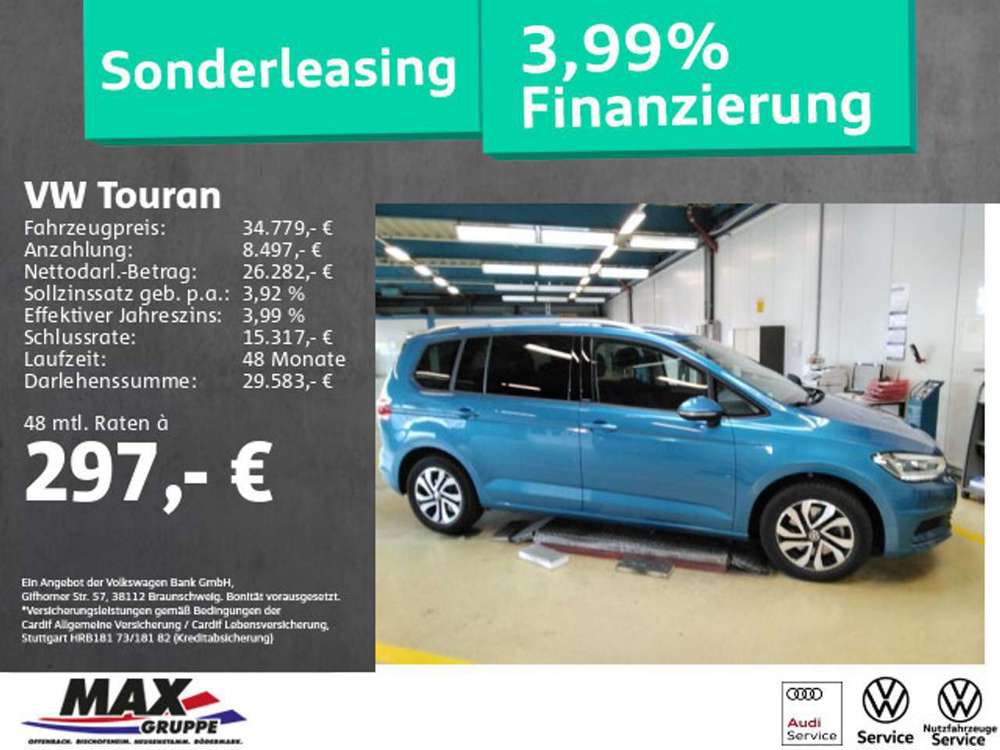 Volkswagen Touran 1.5 TSI DSG ACTIVE 7-SITZE LED+KAMERA+DCP