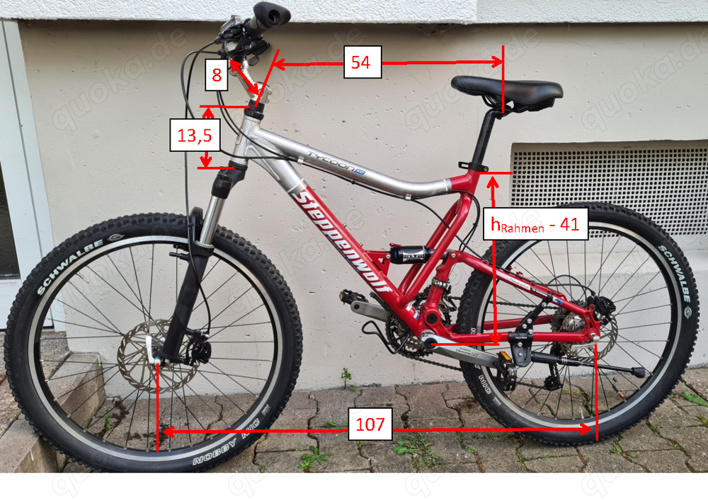 Vollgefedert Fully MTB Steppenwolf Tycoon XC_26"_Gr.S_14,9kg