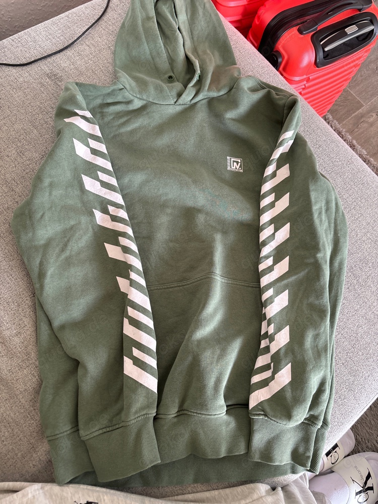 grüner hoodie L