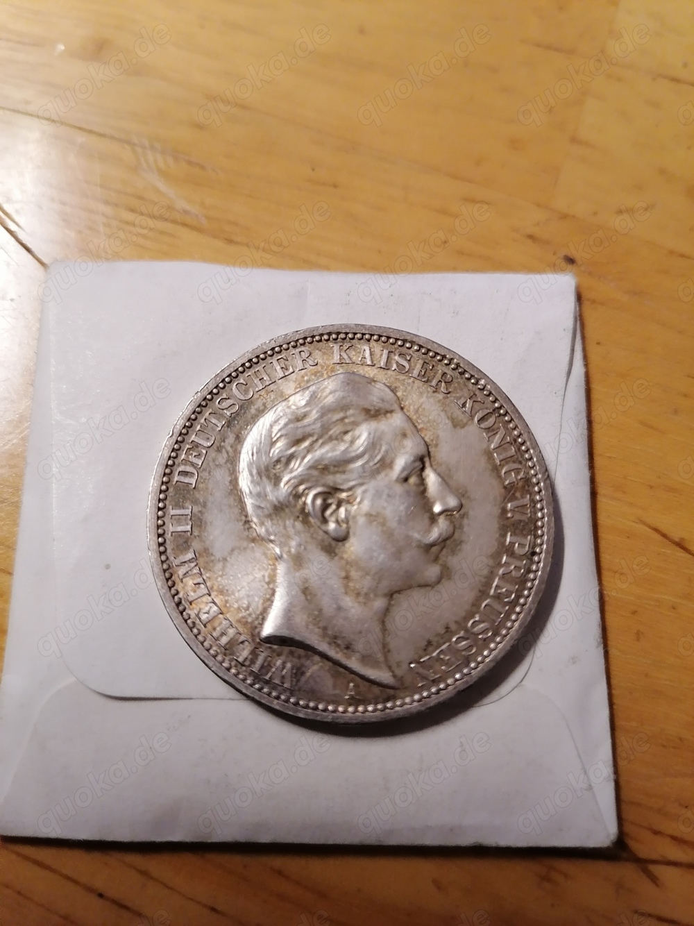 Drei Mark silbermünze 1908  Silber 900 