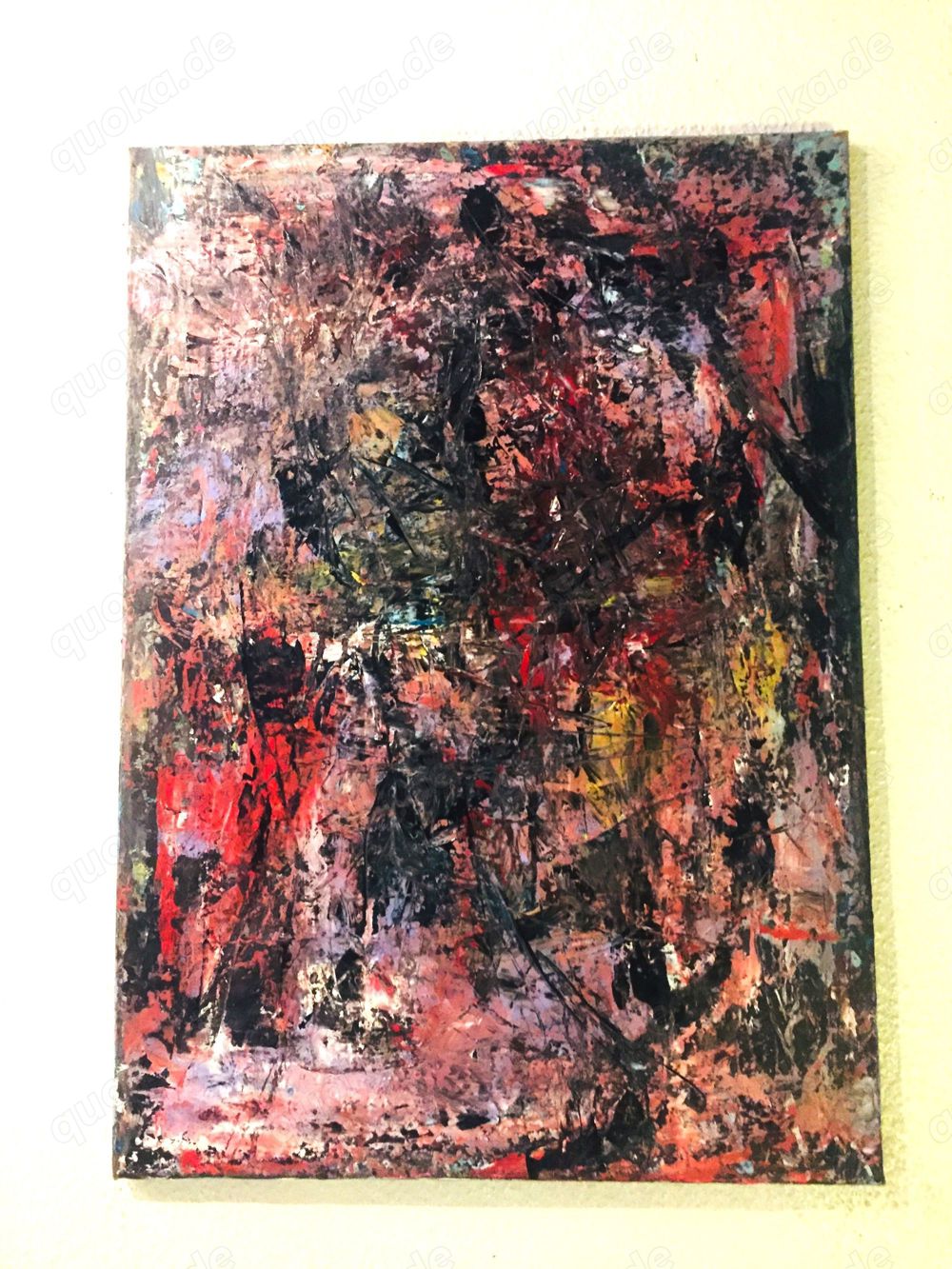 Acrylgemälde Abstrakt auf Leinwand Unikat Org. Einzelstück