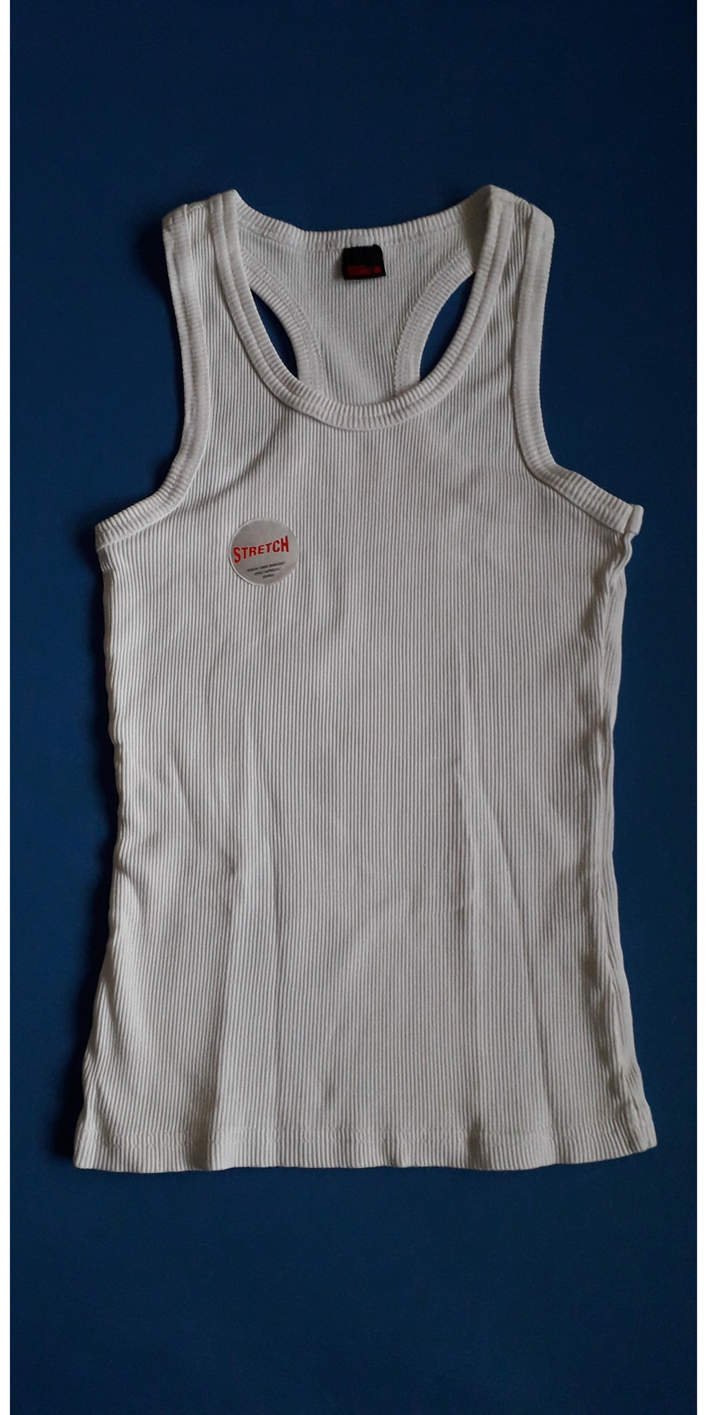 Weißes (Ripp)Damenshirt