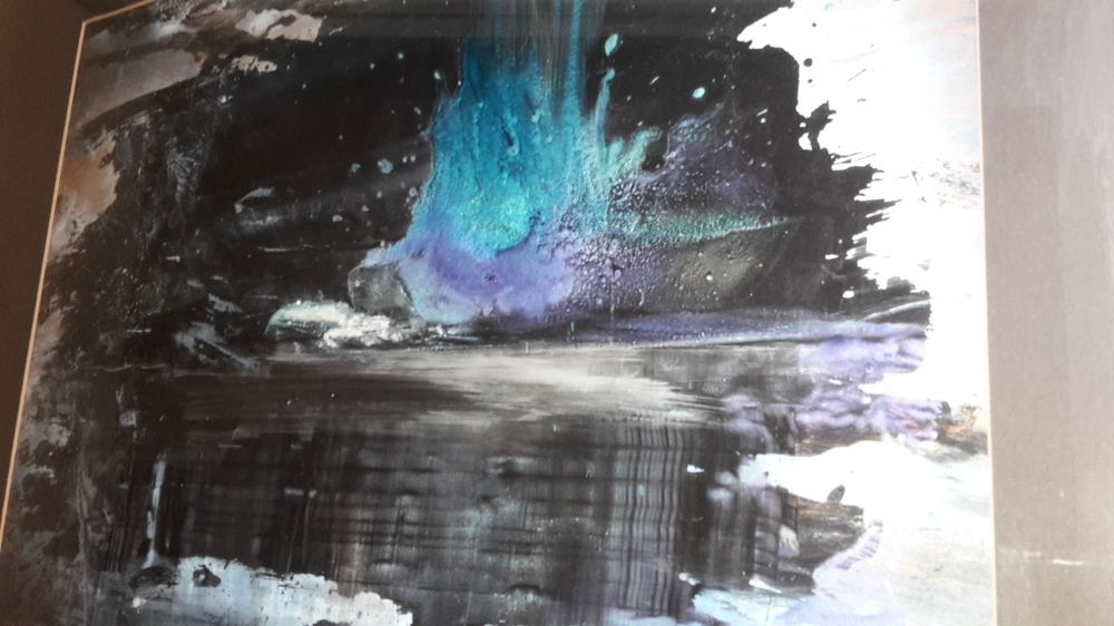 Ri Meuser von Eschmar Gemälde - Kunstwerk   Mono Sgraffito von Ri Meuser von Eschmar