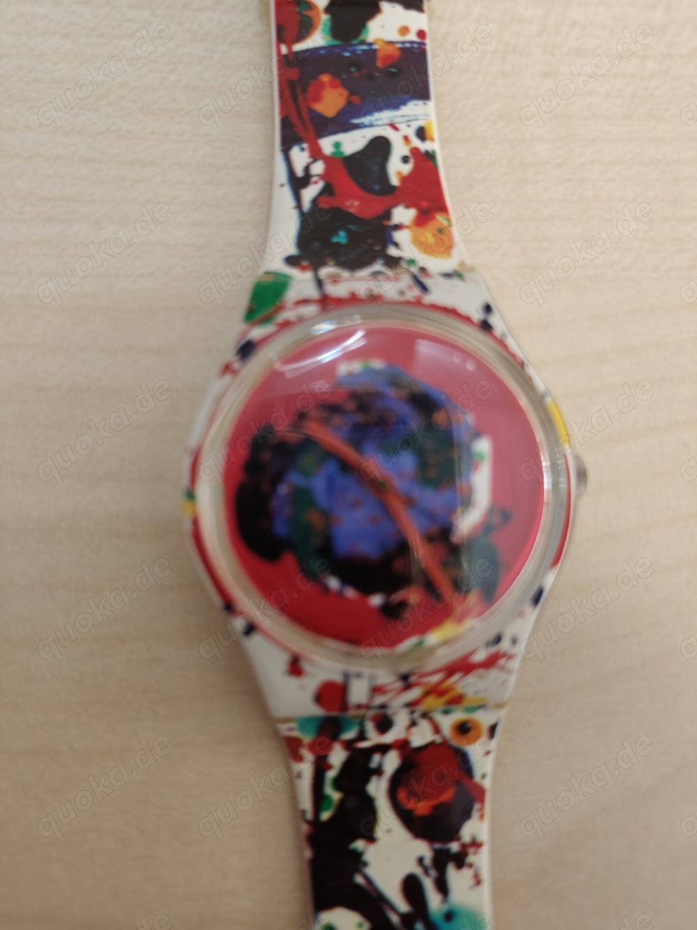 Uhren Swatch - Sam Francis GZ 123 - Art collection1992 - Without mit Hilfe Ohne
