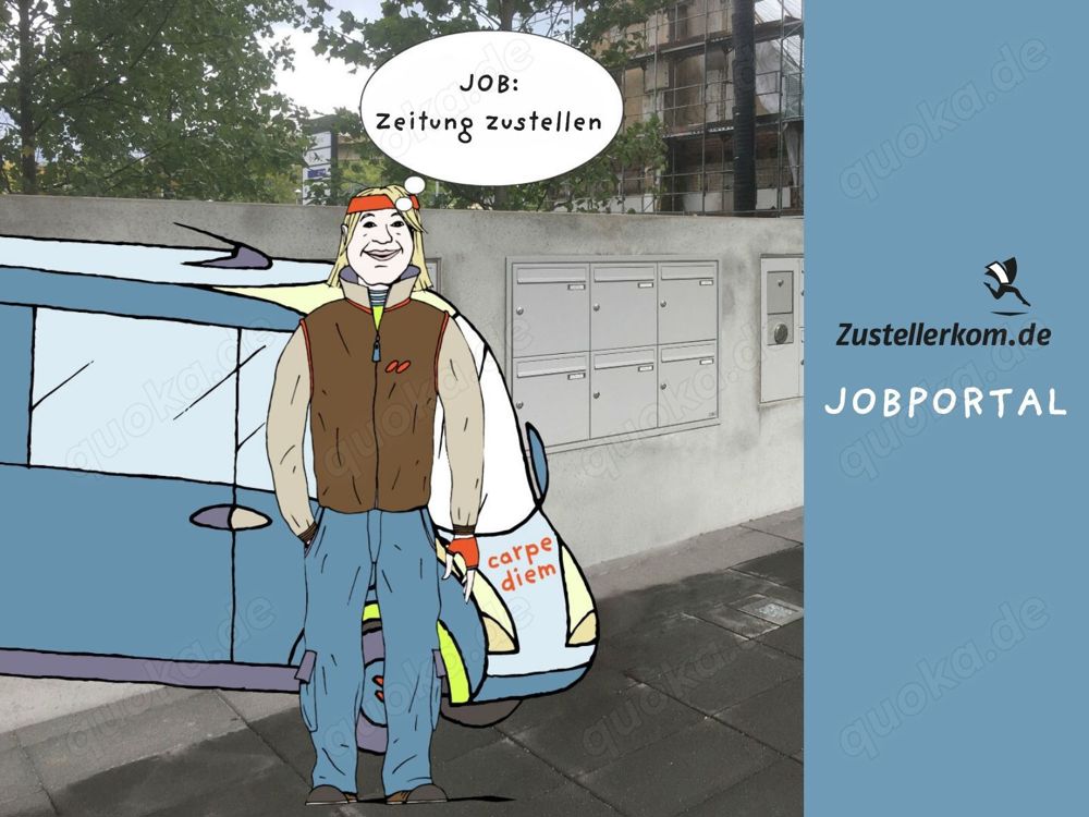 Zeitung austragen, Teilzeitjob, Nebenjob, Minijob in Schlehdorf