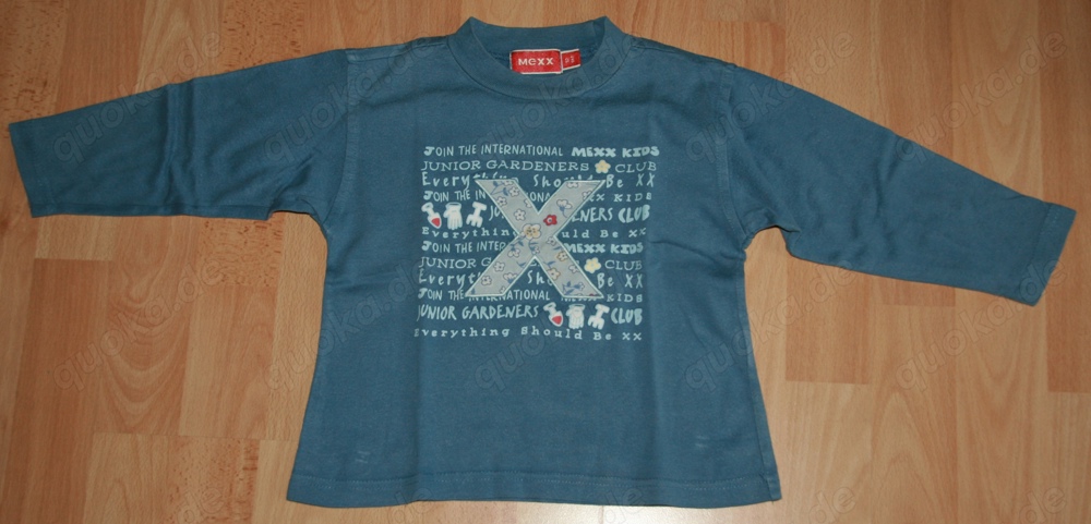 ORIGINAL - Blaues Langarm-Shirt - Größe 92 - Pullover - von MEXX