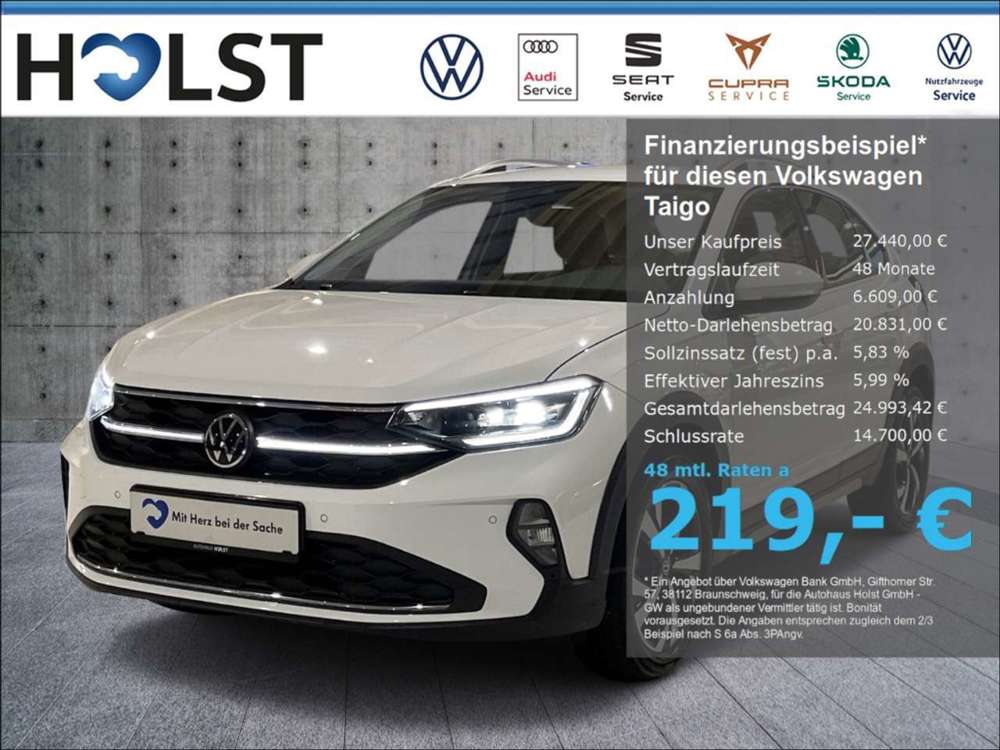 Volkswagen Taigo 1.0TSI DSG Style,LED-Matrix,AHK,NAV,RüFaKa