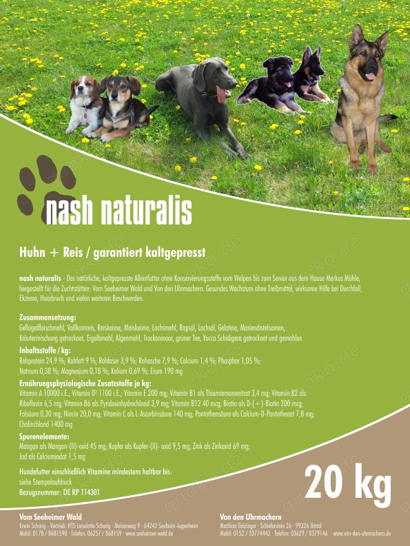 Nash naturalis Hundefutter 