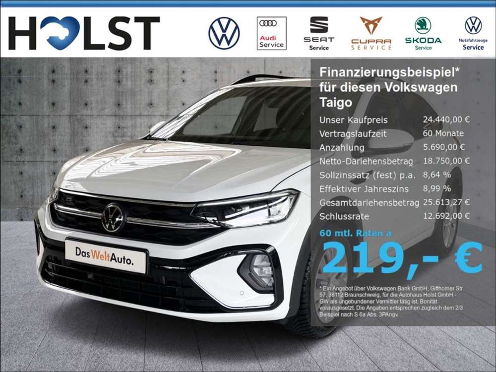 Volkswagen Taigo 1.0TSI R-Line, RüFaKa, NAV, LED-Matrix