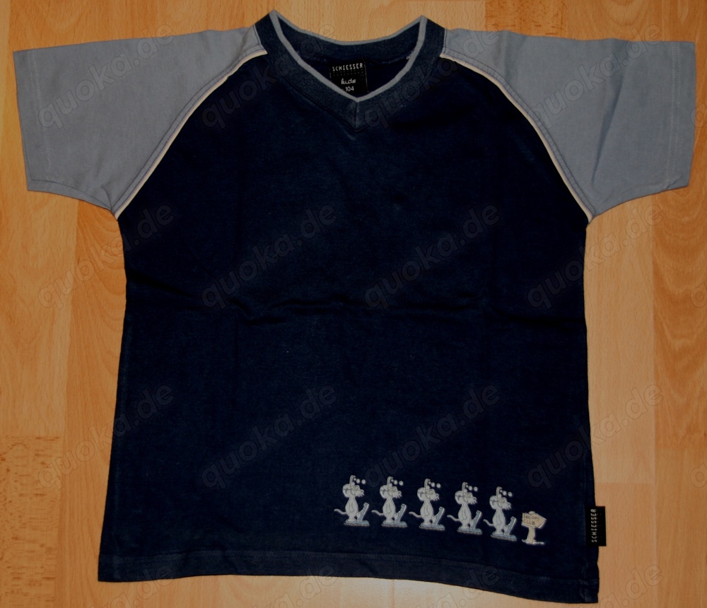 ORIGINAL - Blaues T-Shirt - Größe 104 - Kurzarm - von SCHIESSER