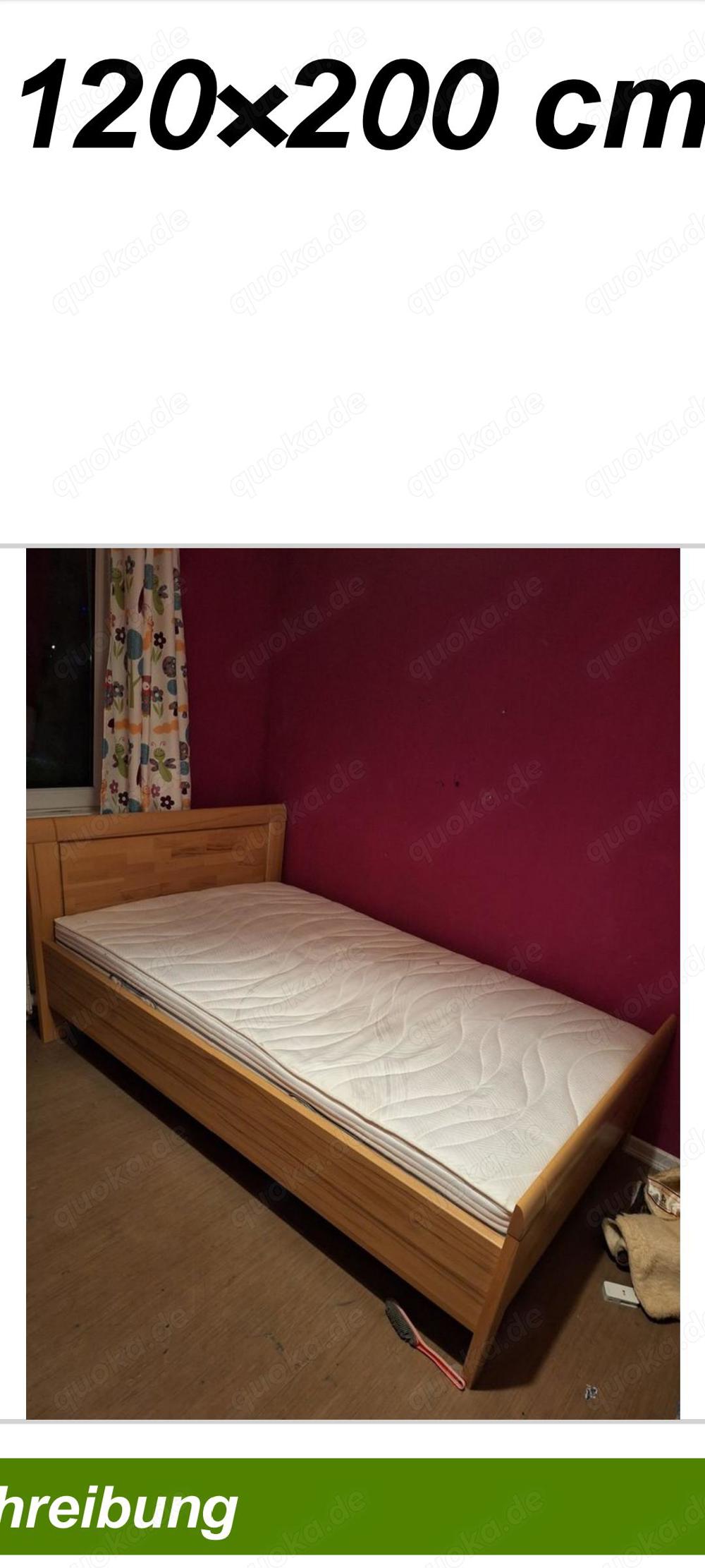 Extra angefertigtes Bett 120 200 cm