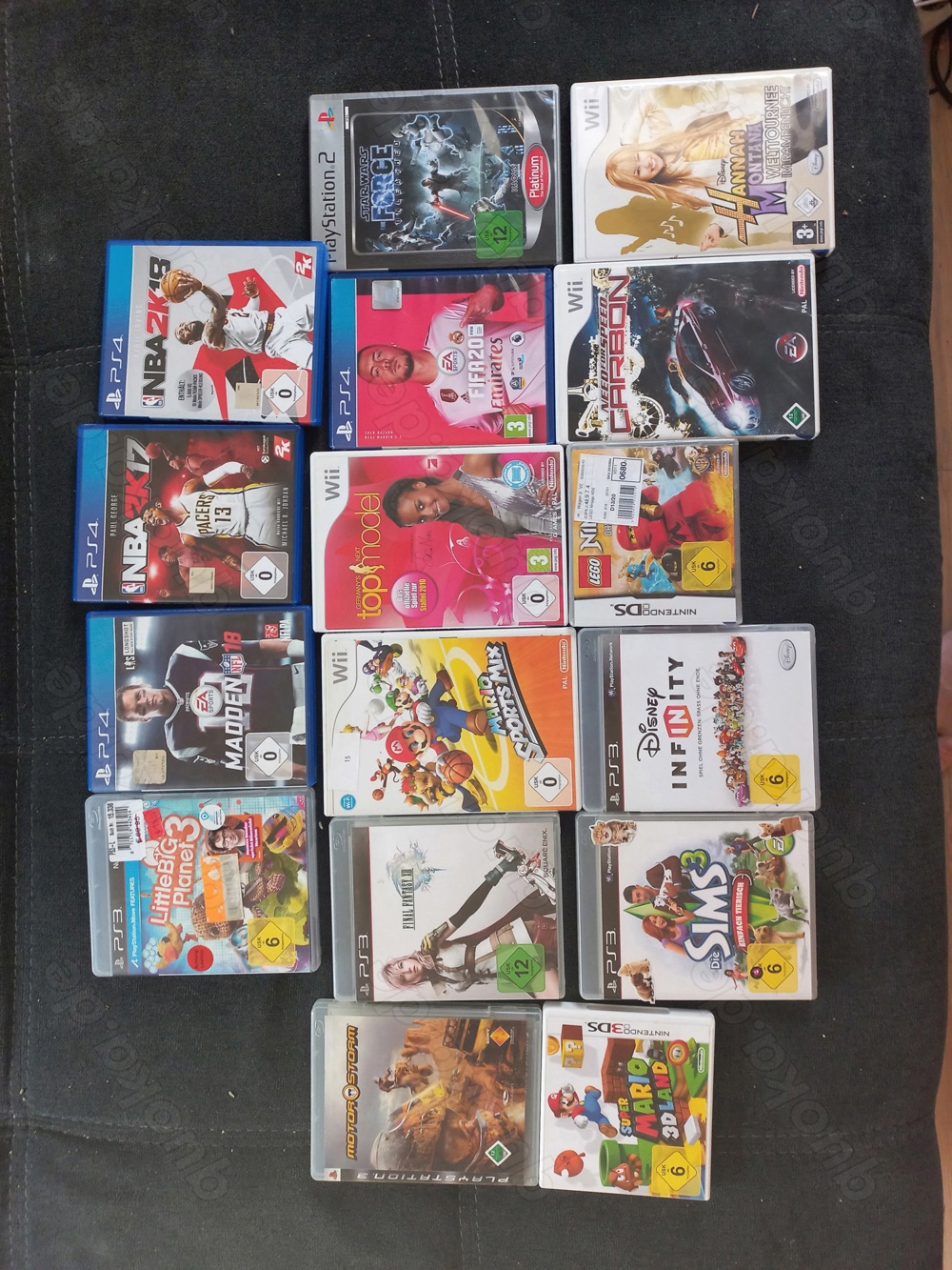 Videospiele Sammlung Nintendo, PS3,PS4,WII,3DS,DS